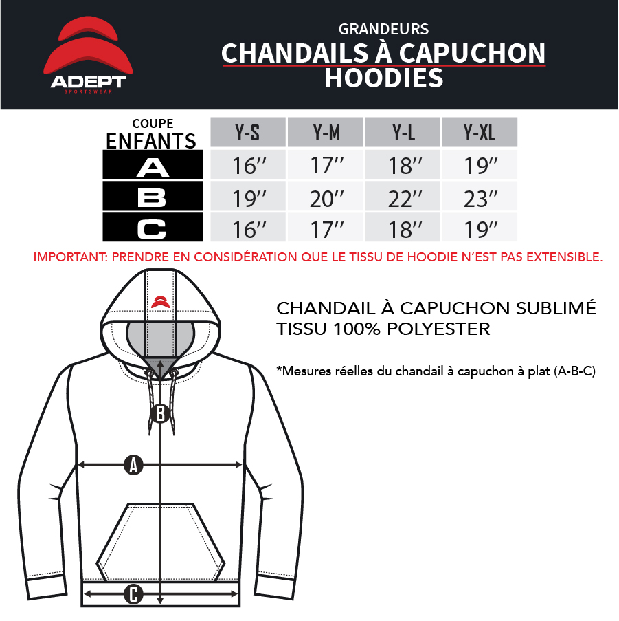 Charte_HOODIES_ENFANTS Charte_HOODIES_ENFANTS