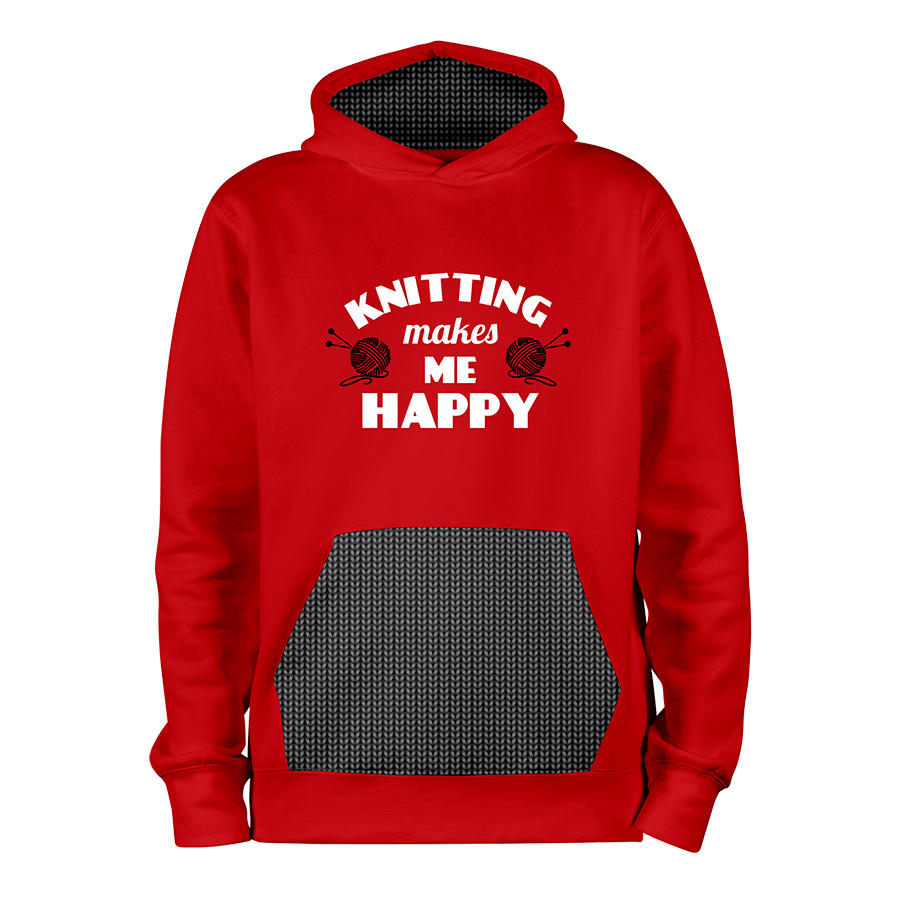 Knitting Happy_ROUGE-NOIR_hoodies_Devant Knitting Happy_ROUGE-NOIR_hoodies_Devant