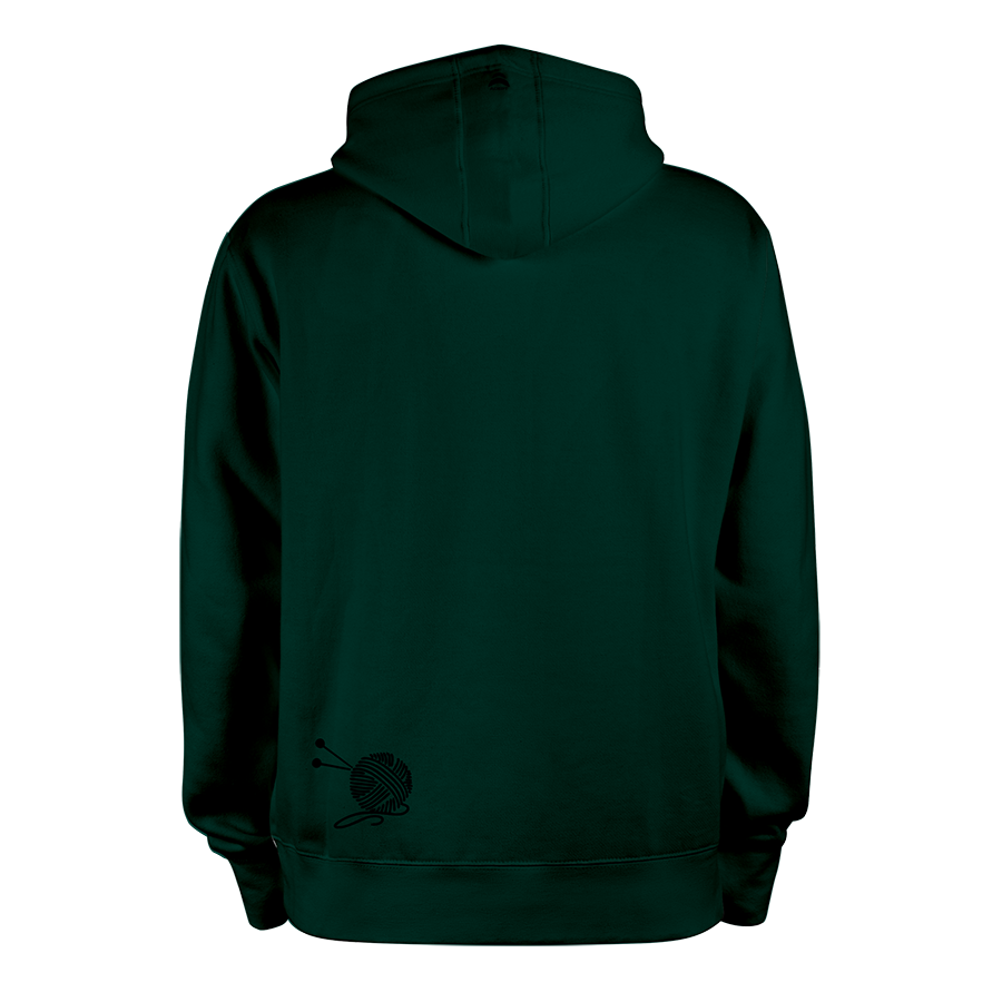Knitting Happy_VERT-NOIR_hoodies_Dos Knitting Happy_VERT-NOIR_hoodies_Dos