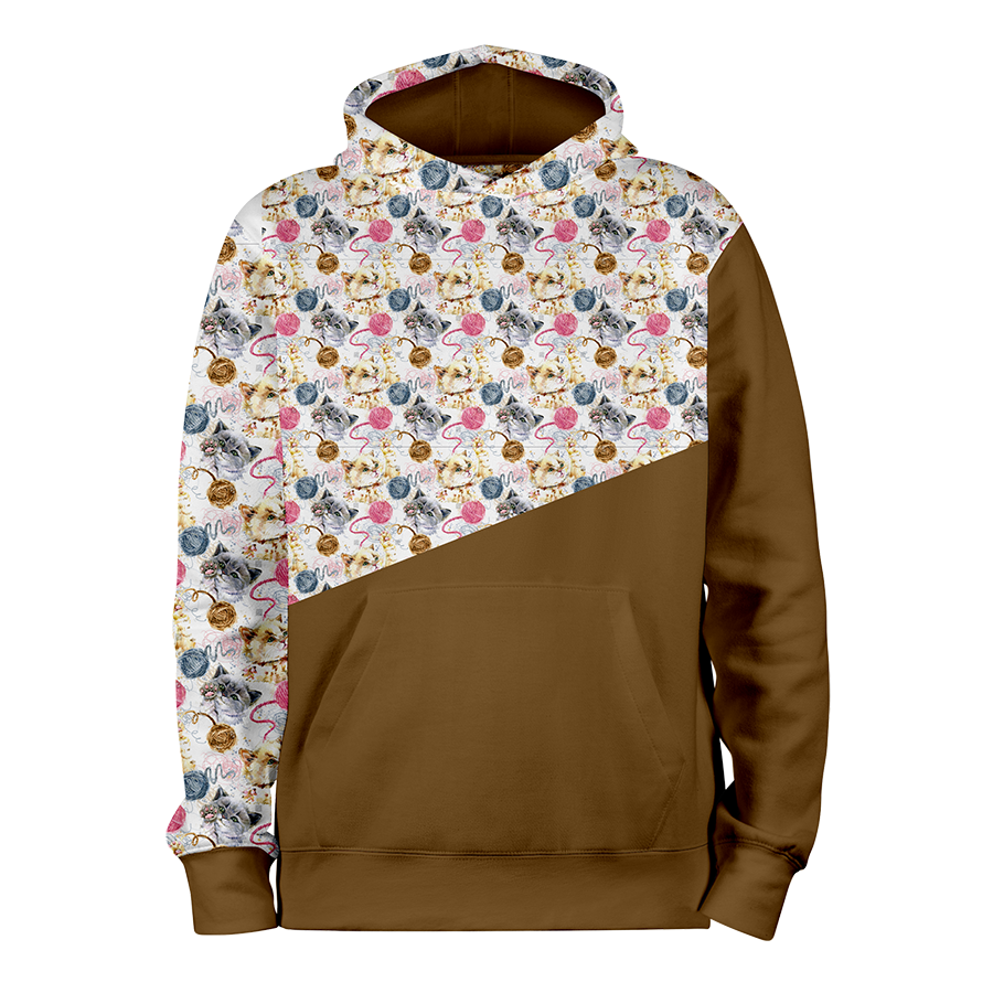 Petits Chats_OCRE_hoodies_Devant Petits Chats_OCRE_hoodies_Devant