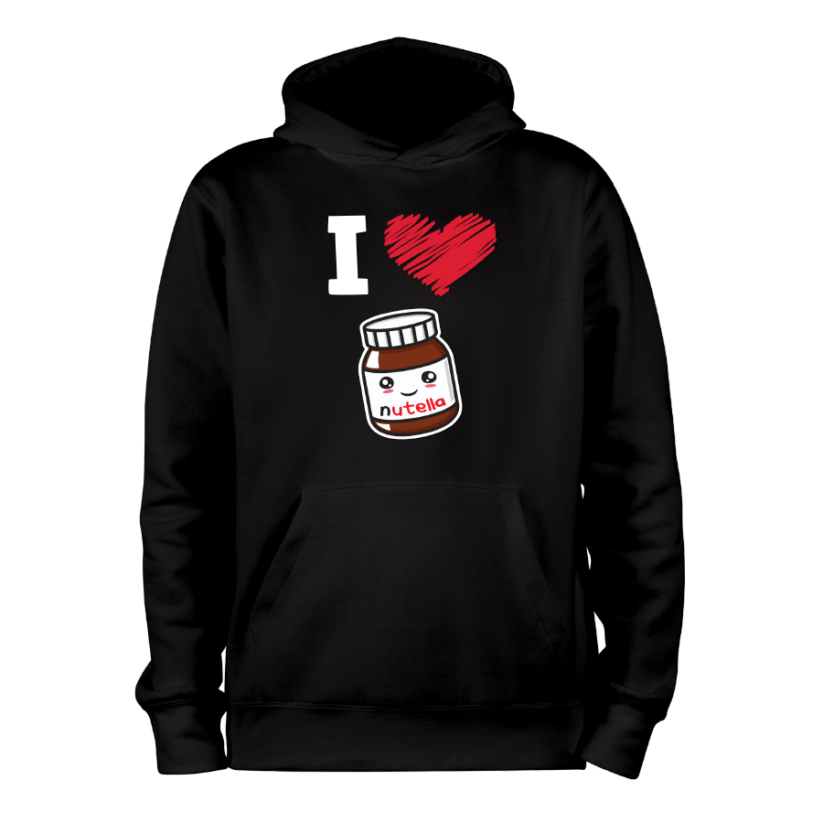 Nutella_noir_hoodies_Devant