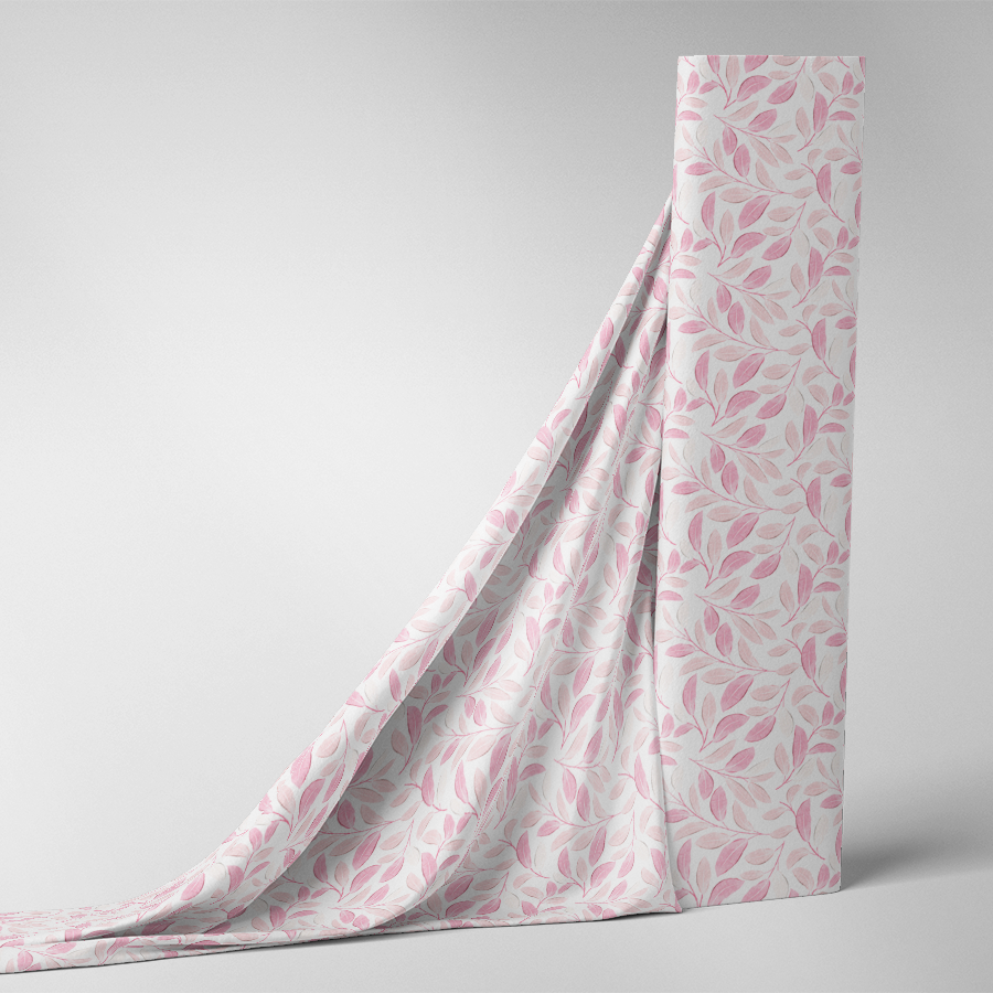 316_Feuillage_rosée_rose_blanc