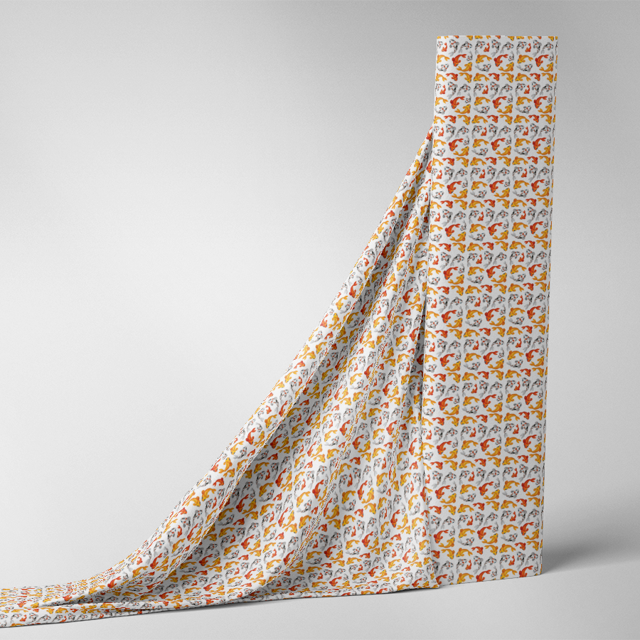 327_Poisson Rouge Jaune Blanc 327_Poisson Rouge Jaune Blanc