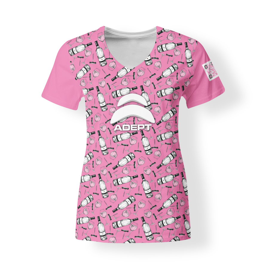 T-SHirt_V-Neck_FEMME_VINO_ROSE1 T-SHirt_V-Neck_FEMME_VINO_ROSE1