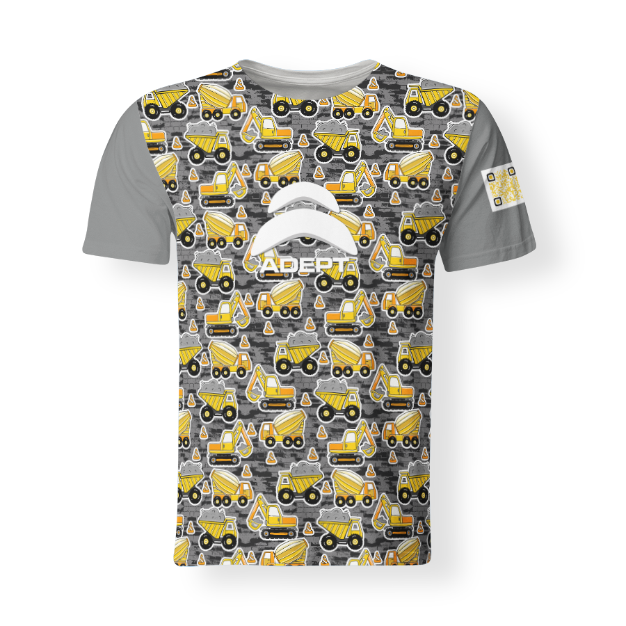T-Shirt_Col_Rond_ENFANTS_350_Camion_Pelle_AVANT
