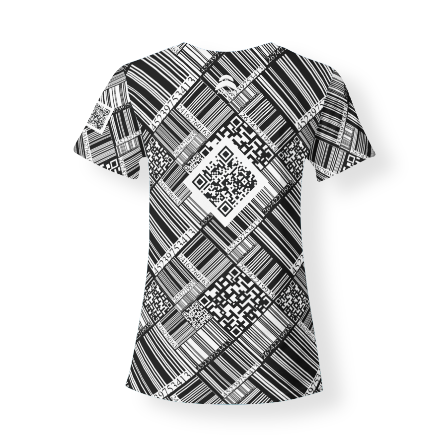 T-Shirt_Col_Rond_FEMME_CODE_QR_DERRIERE T-Shirt_Col_Rond_FEMME_CODE_QR_DERRIERE