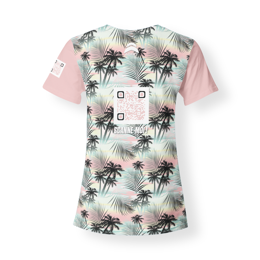 T-Shirt_Col_Rond_FEMME_PALMIERS_DERRIERE T-Shirt_Col_Rond_FEMME_PALMIERS_DERRIERE