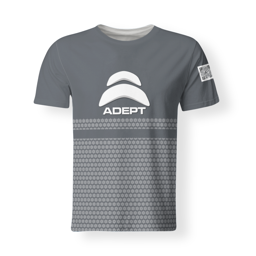 T-Shirt_Col_Rond_HOMME_NÉNUPHAR_GRIS_DEVANT