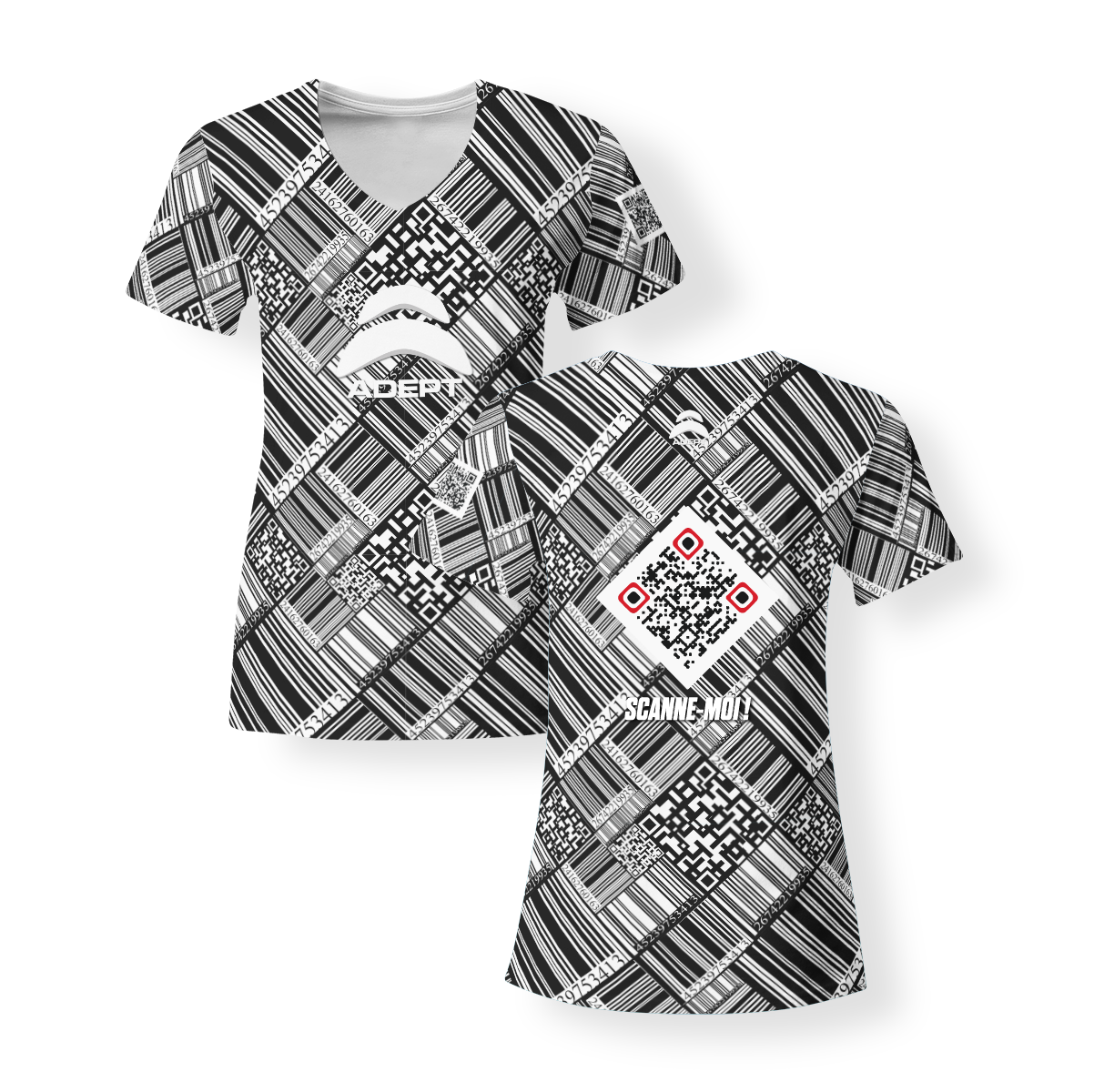 T_Shirt_Femme_CODE_QR_ENTREPRISES T_Shirt_Femme_CODE_QR_ENTREPRISES