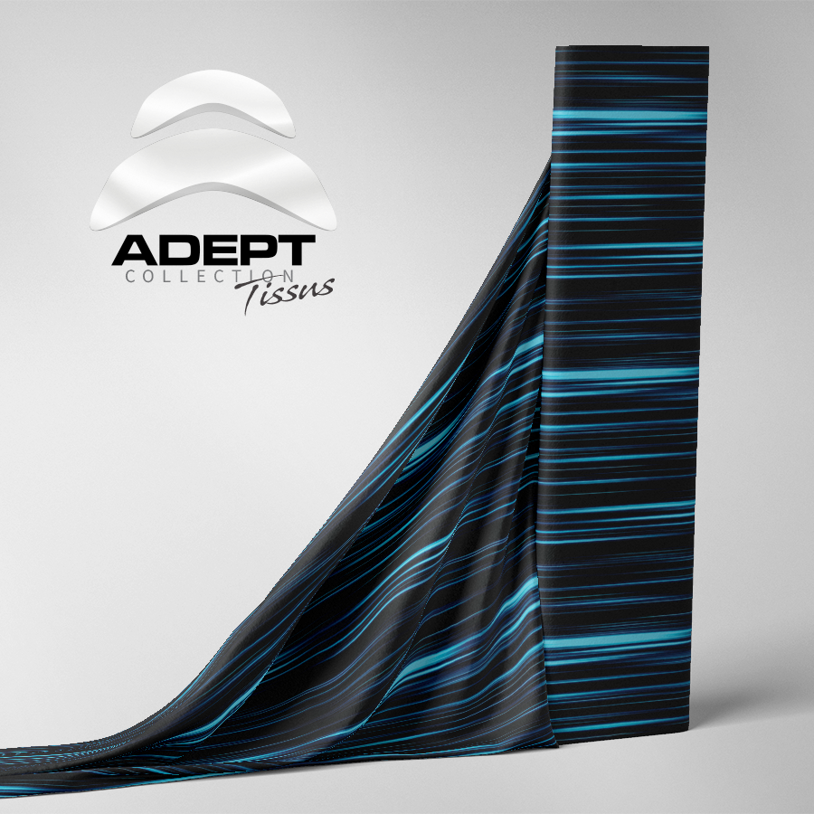 425_Chemin de lumière Noir Bleu 425_Chemin de lumière Noir Bleu