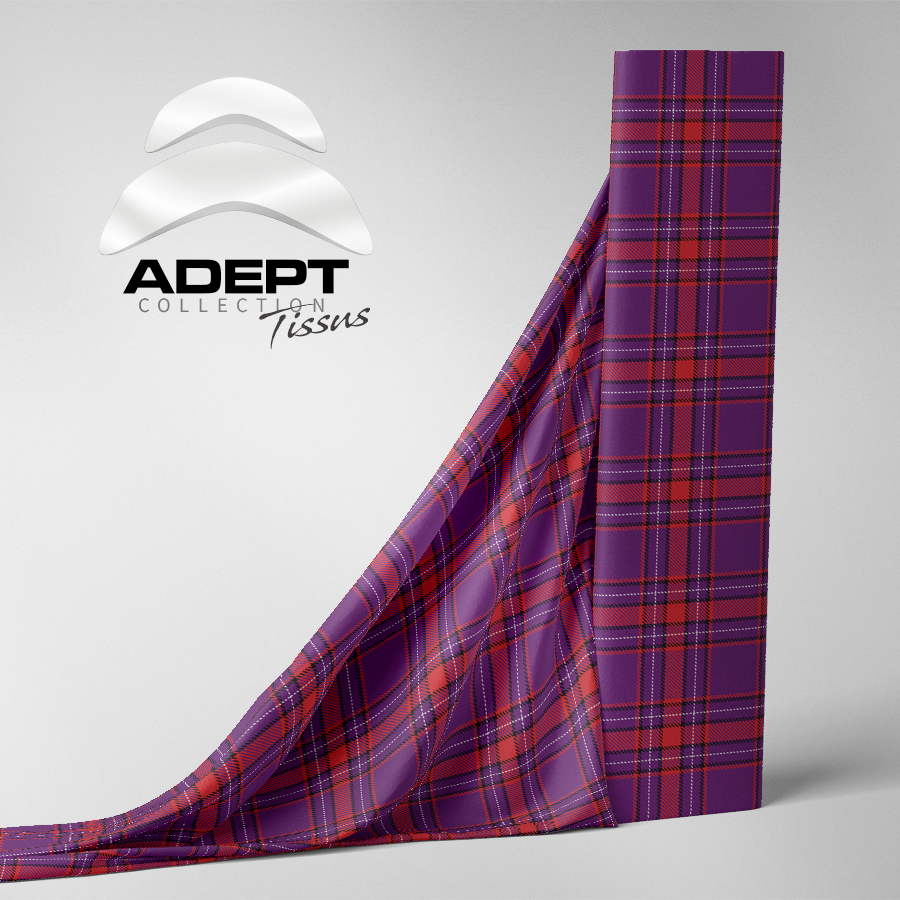 458_Carrelé Mauve Rouge