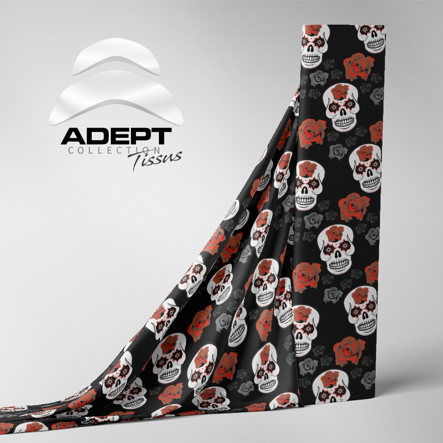 508_Skulls Fleurs Rose Amour_1