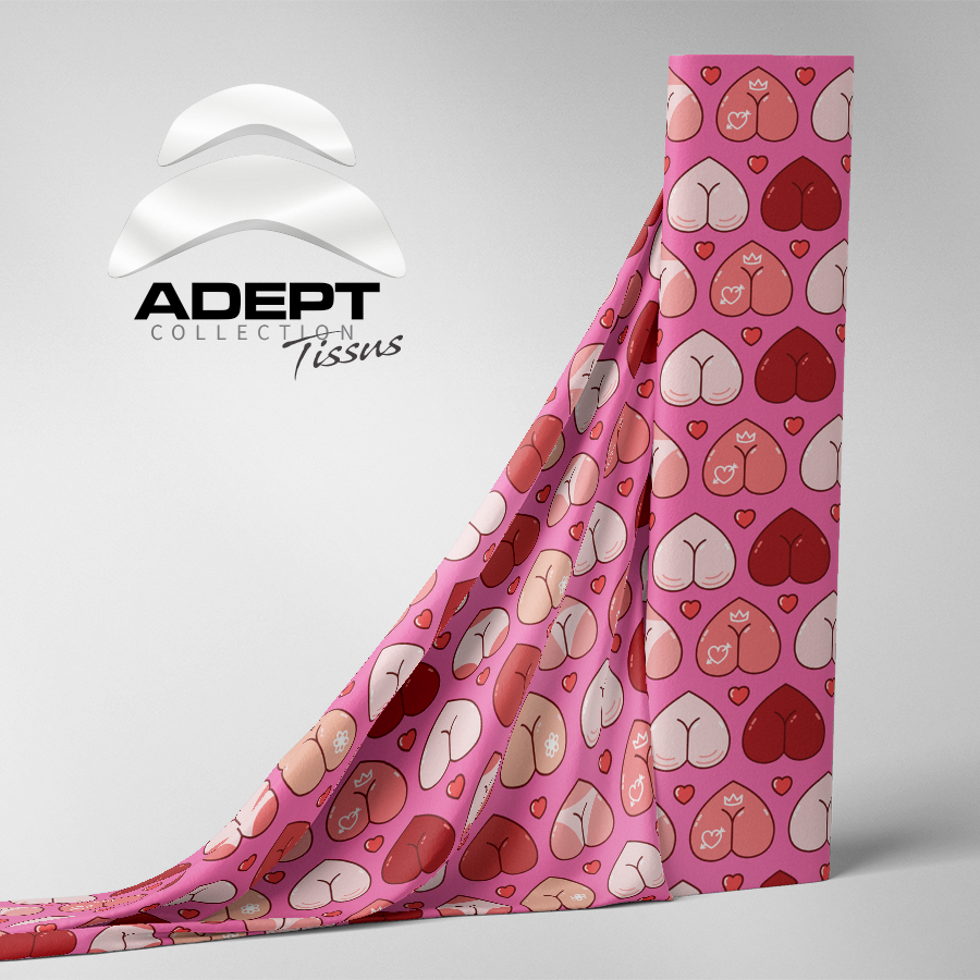 510_Tripatouillage de Fesses en coeur Rose Rouge Amour_1