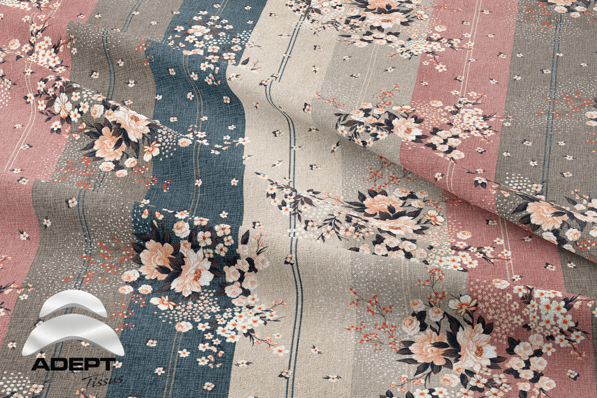 527_Canvas Fleuris Bleu Beige Rose_2 527_Canvas Fleuris Bleu Beige Rose_2